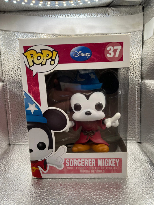 Mickey Sorcerer #37 Disney Funko Pop Vinyl 2013 (JJL 130913) RARE GRAIL FRENLY BRICKS - Open 7 Days