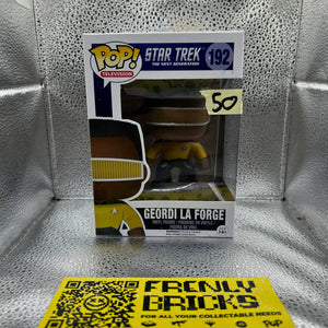 Pop Vinyl 192 Star trek #192 Geordi La Forge FRENLY BRICKS - Open 7 Days