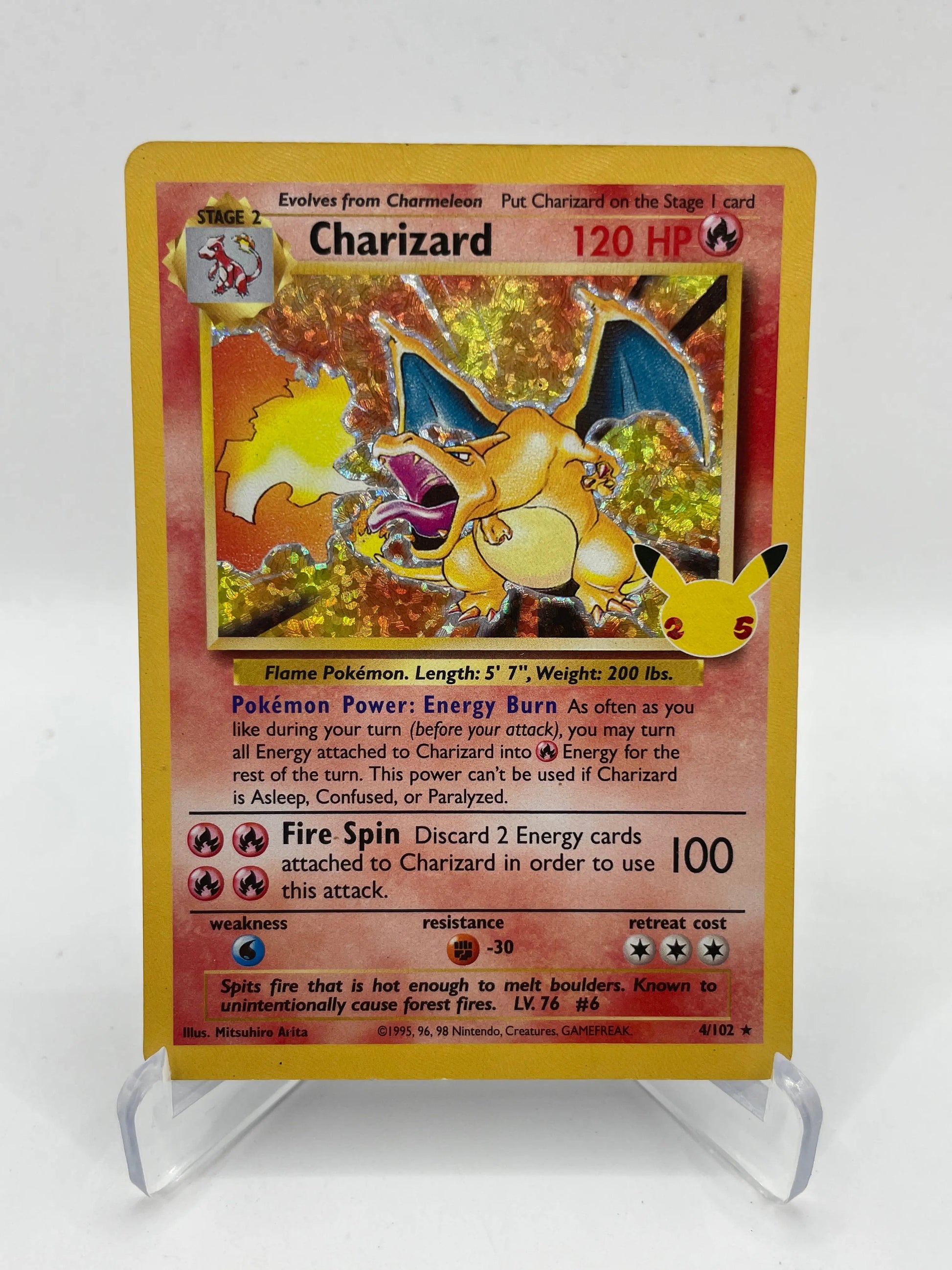 2021 Pokemon TCG - Charizard Holo Rare - Celebrations - Moderately Played - See photos FRENLY BRICKS - Open 7 Days