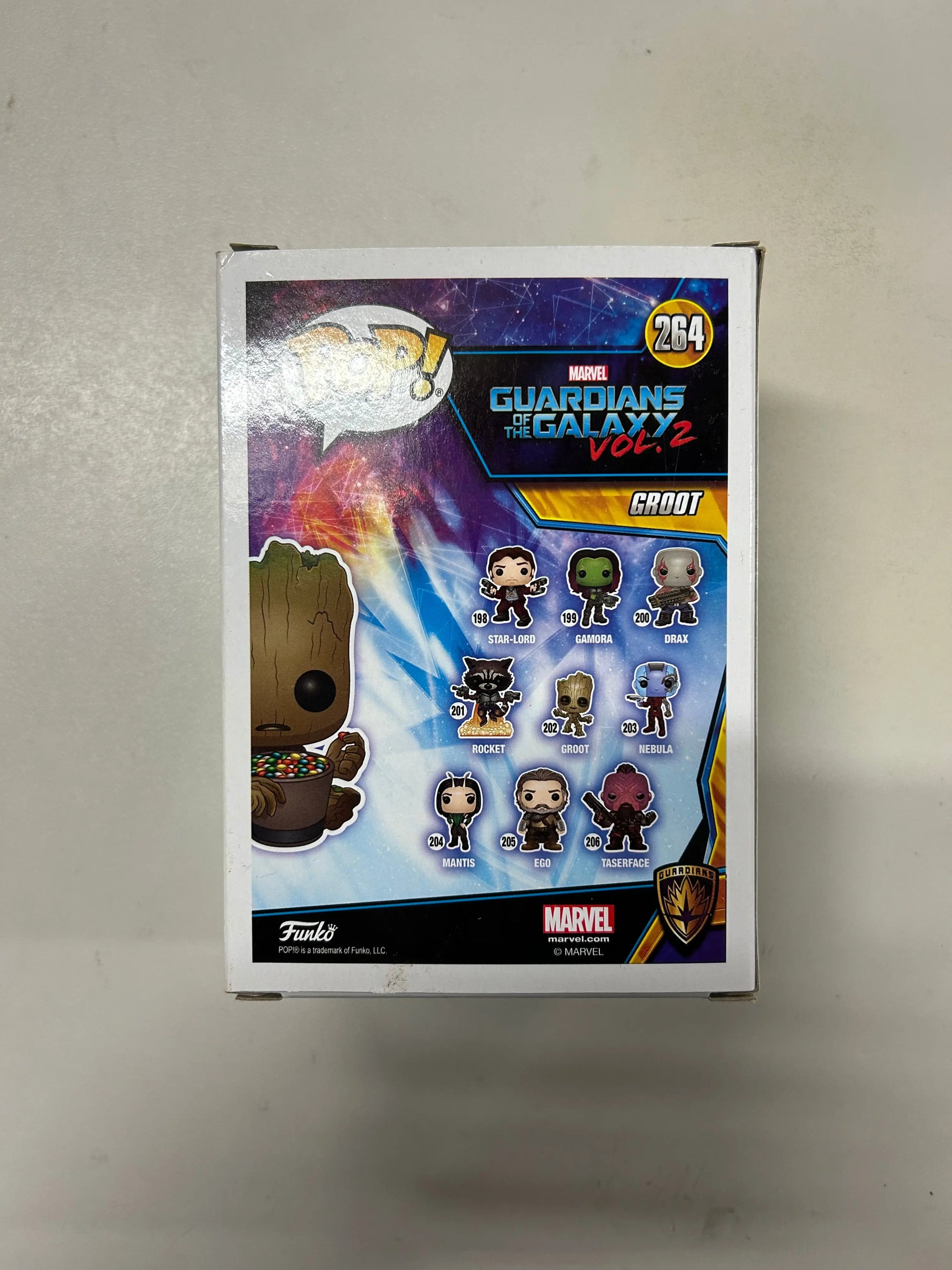 Pop Vinyl Marvel #264 Groot FRENLY BRICKS - Open 7 Days