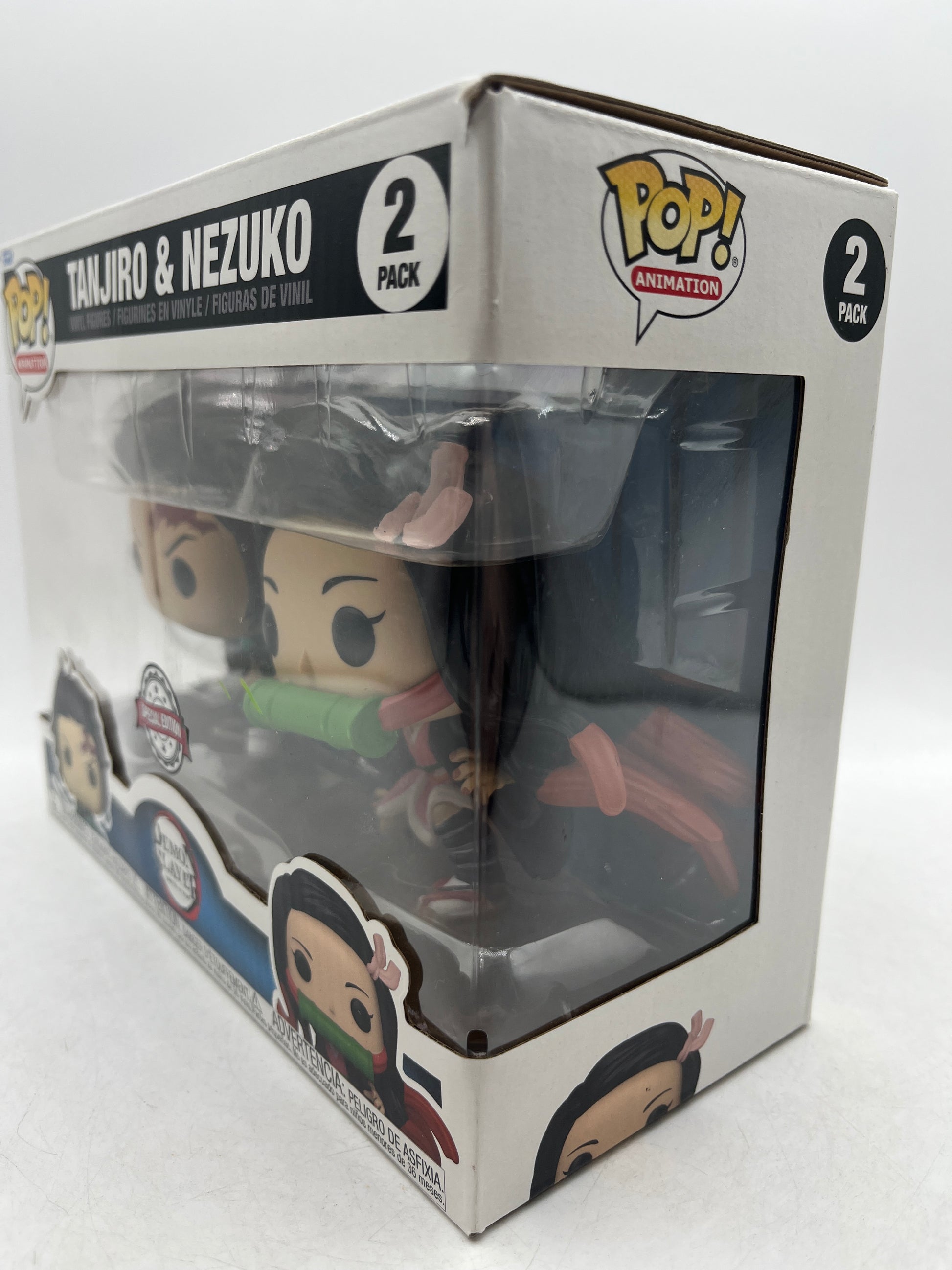 Funko Pop! Vinyl: Demon Slayer: Kimetsu No Yaiba - Tanjiro And Nezuko 2 Pack image 2