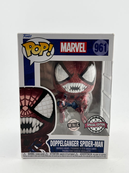 Funko POP! Marvel - Doppelganger Spider-Man #961 - Metallic Special Edition FRENLY BRICKS - Open 7 Days