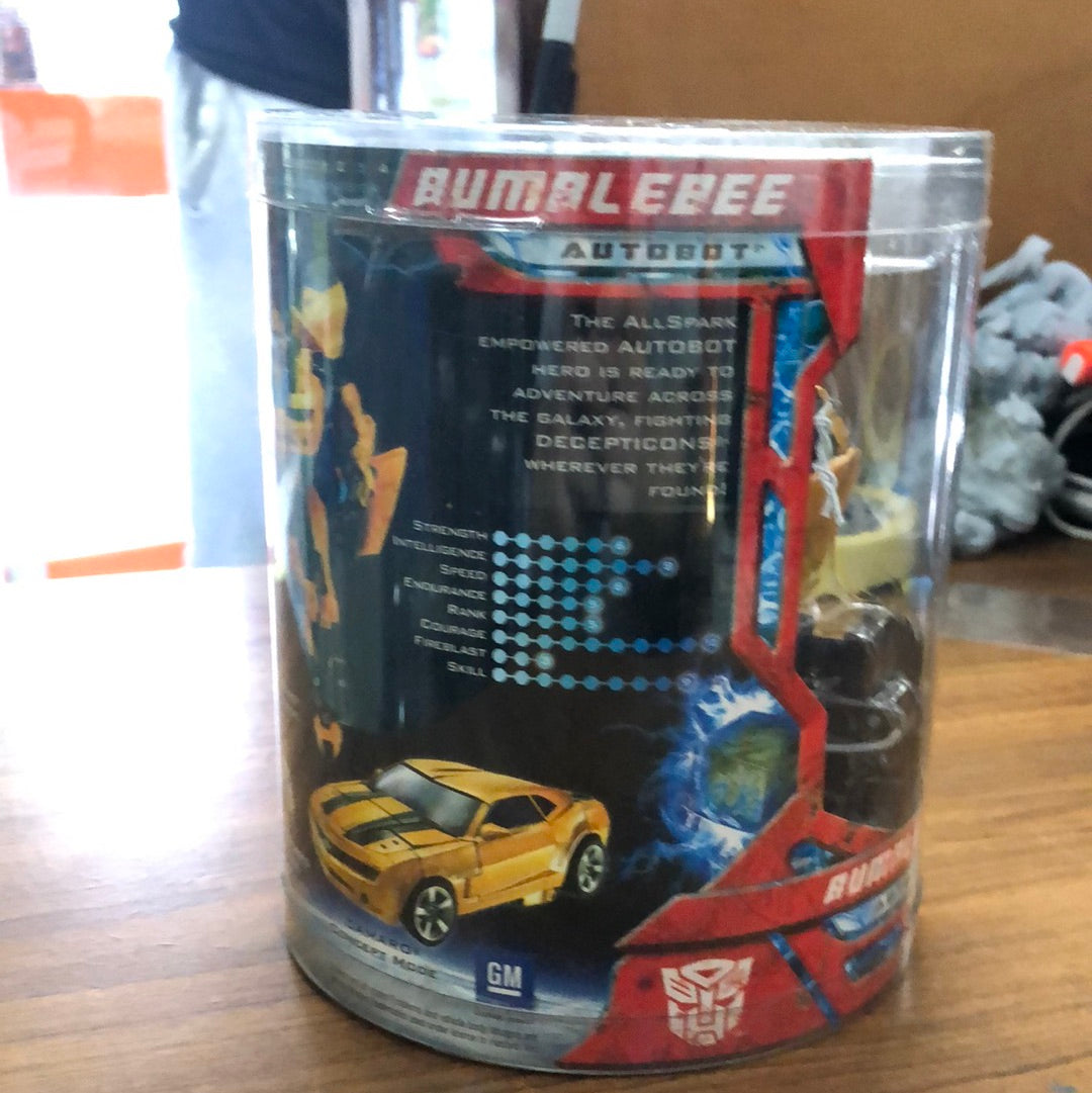 Transformers Movie Deluxe Exclusive Figure in Canister Bumblebee 2007 FRENLY BRICKS - Open 7 Days