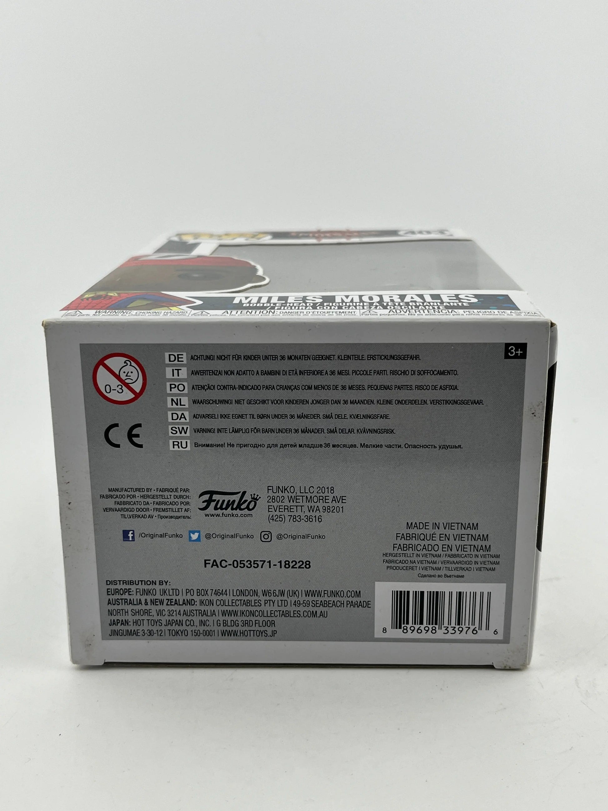 Funko POP! Spider-Man Into The Spiderverse - Miles Morales #403 - Vinyl Collectable FRENLY BRICKS - Open 7 Days