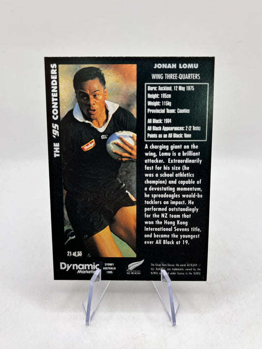 Johan Lomu - 1995 Dynamic Marketing Rugby Union - Rookie Card NZ All Blacks #21 FRENLY BRICKS - Open 7 Days
