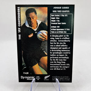 Johan Lomu - 1995 Dynamic Marketing Rugby Union - Rookie Card NZ All Blacks #21 FRENLY BRICKS - Open 7 Days
