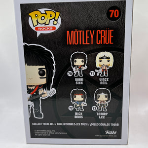Funko POP! Rocks Motley Crüe - Nikki Sixx #70 - Vinyl Collectable FRENLY BRICKS - Open 7 Days