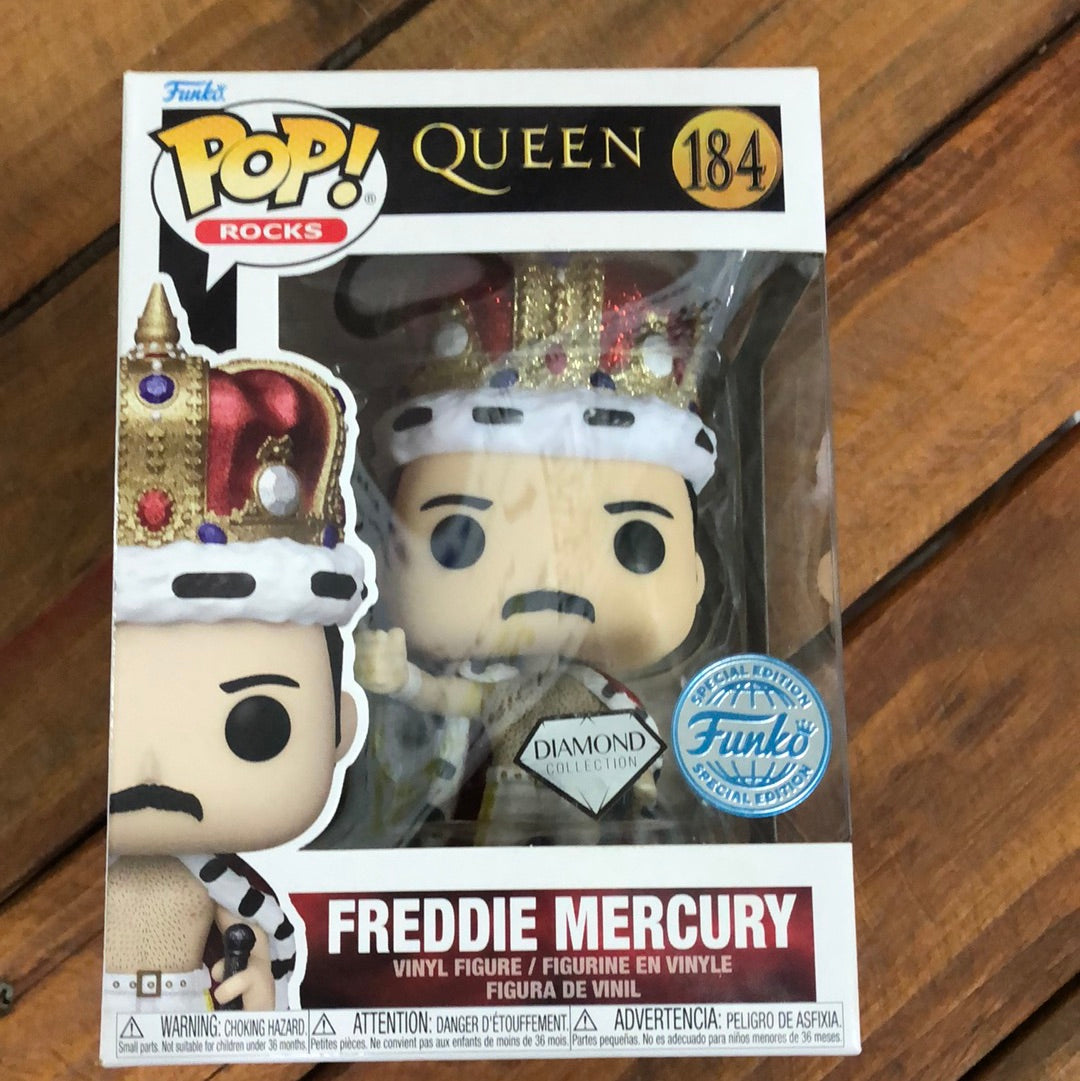 Funko Pop 184 Freddie Mercury (Diamond Edition) FRENLY BRICKS - Open 7 Days