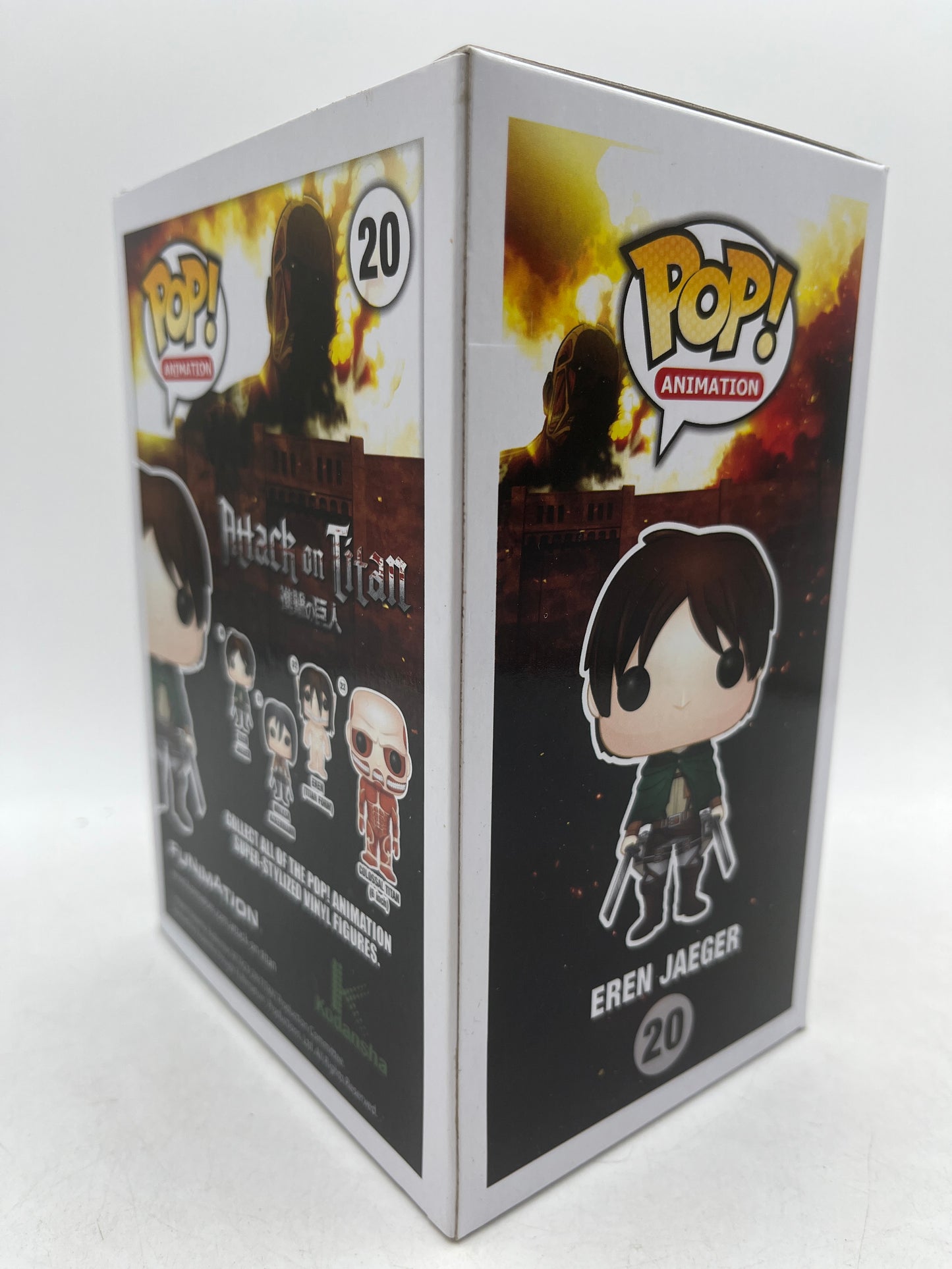 Funko Pop Anime Attack on Titan Eren Jaeger #20 Black & White Vinyl Figure