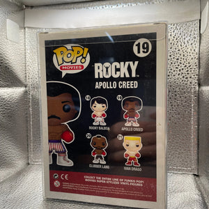 Funko Pop Movies - Rocky - Apollo Creed #19 - Vaulted Rare 2012 - In Pop Protector FRENLY BRICKS - Open 7 Days