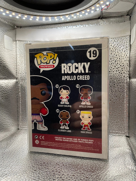 Funko Pop Movies - Rocky - Apollo Creed #19 - Vaulted Rare 2012 - In Pop Protector FRENLY BRICKS - Open 7 Days