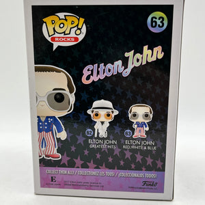 Funko POP! Rocks - Elton John - Elton John Red, White & Blue #63 - Vinyl Collectable FRENLY BRICKS - Open 7 Days