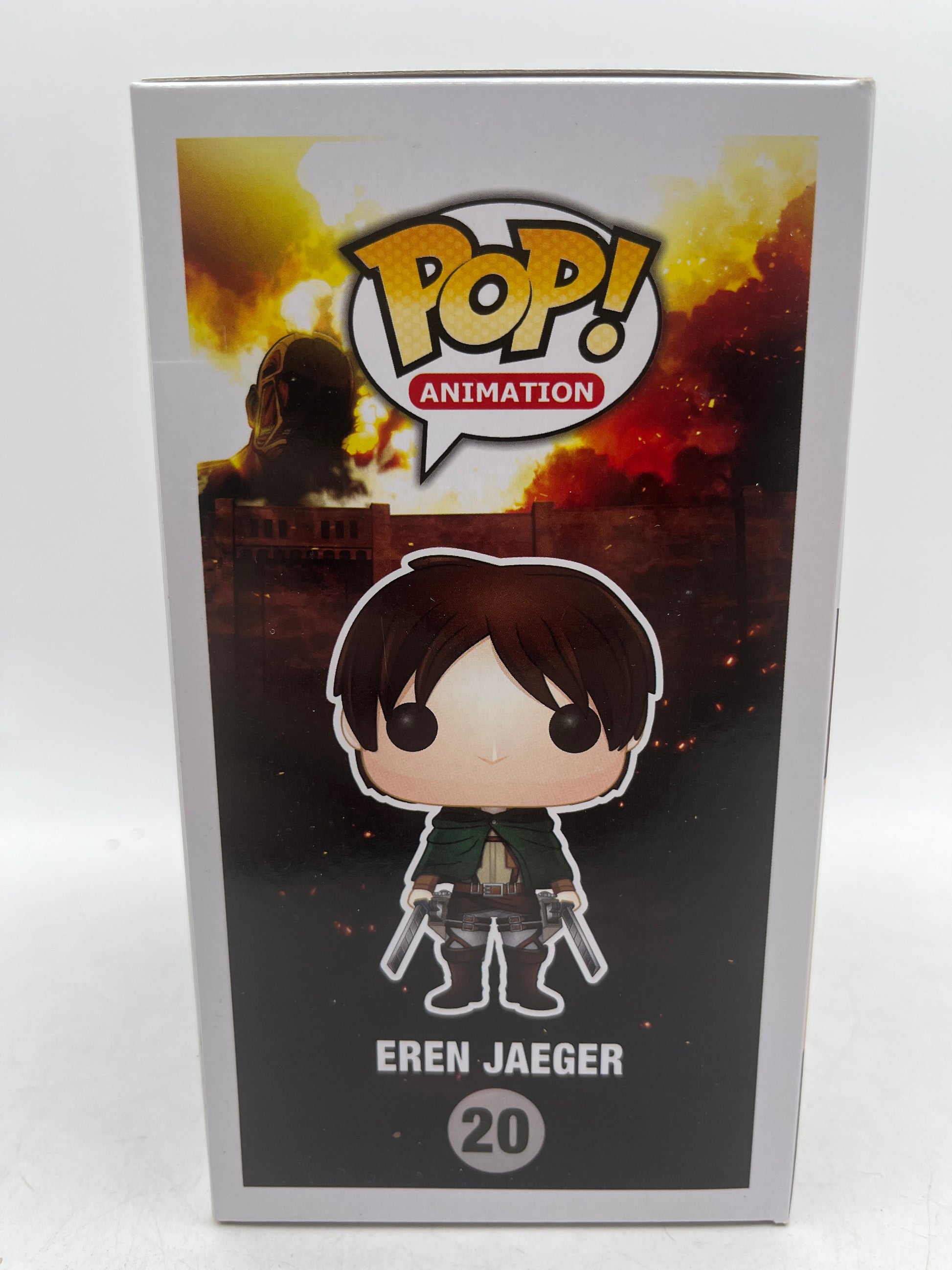 Funko Pop Anime Attack on Titan Eren Jaeger #20 Black & White Vinyl Figure image 7