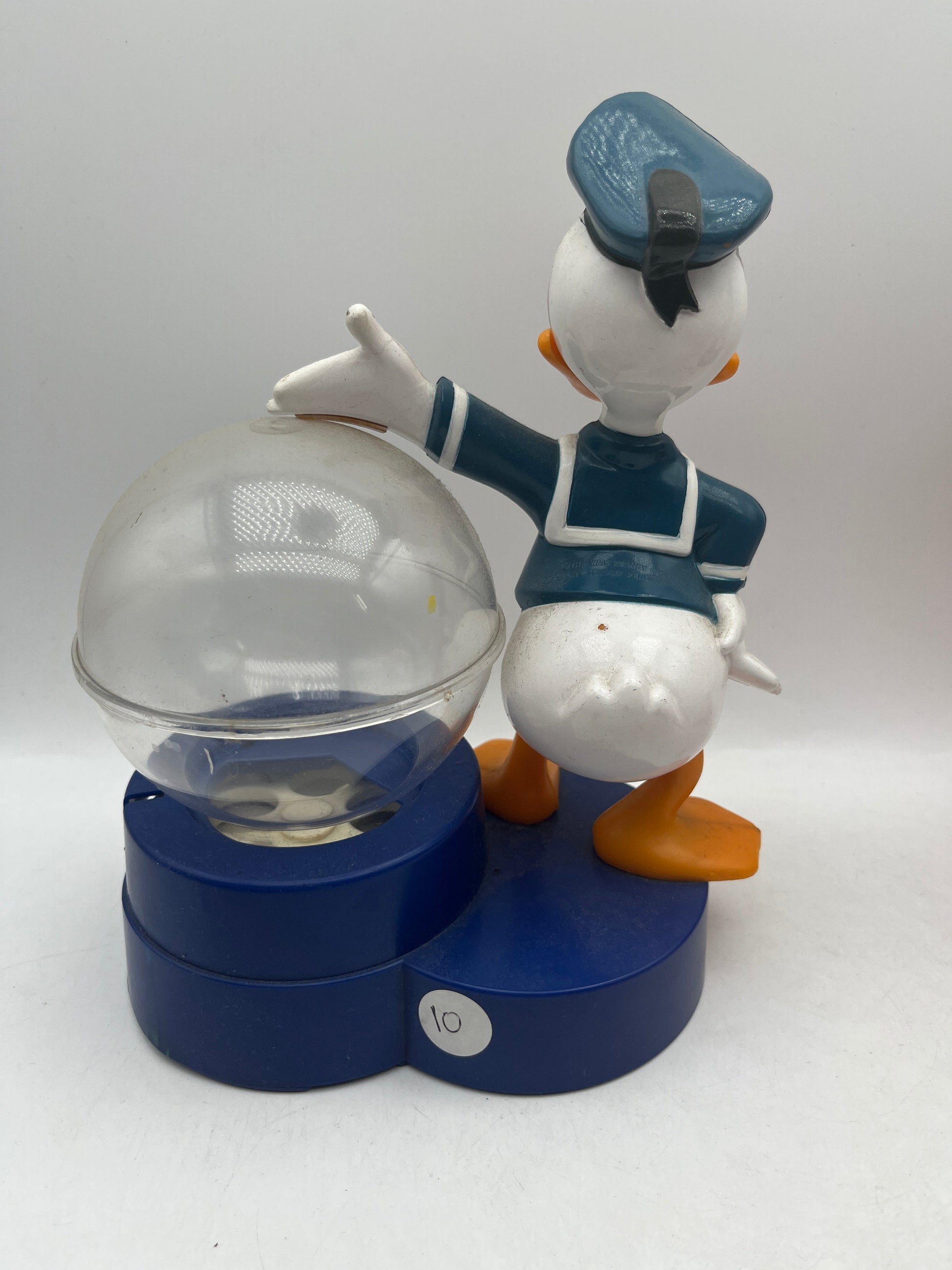 Rare Vintage 1988 Disney Donald Duck Gumball Machine Coin Bank Superior FRENLY BRICKS - Open 7 Days