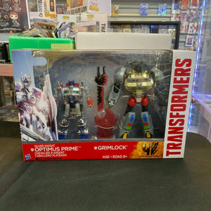 Transformers Age of Extinction AOE ~ Silver Knight Optimus Prime & Grimlock NIB FRENLY BRICKS - Open 7 Days