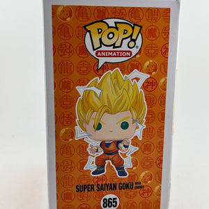 Funko POP! Animation Dragon Ball Z - Super Saiyan Goku With Energy #865 - Glow Chase FRENLY BRICKS - Open 7 Days