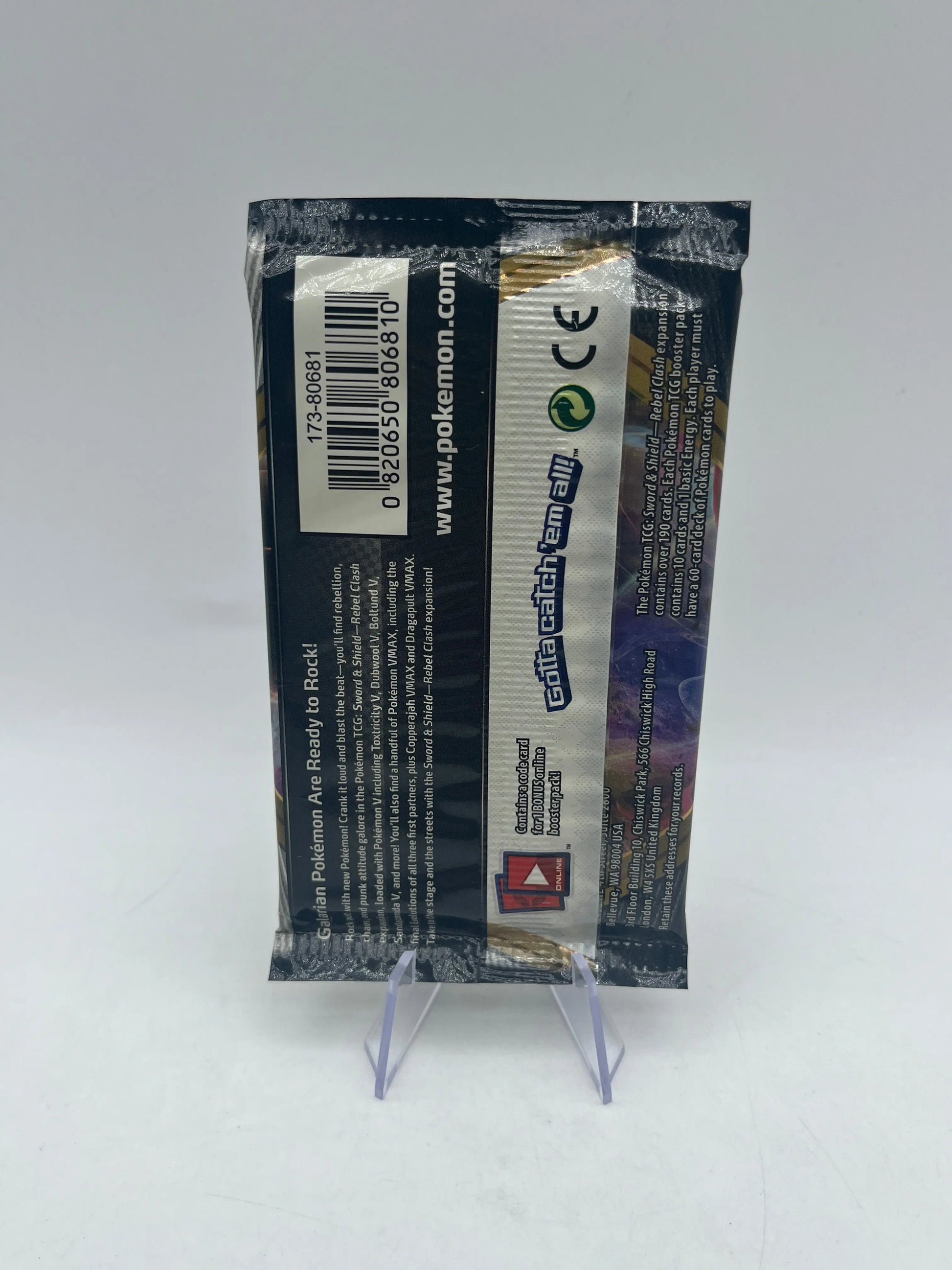Pokémon TCG: Sword & Shield Rebel Clash Art Set 4x Boosters Factory Sealed FRENLY BRICKS - Open 7 Days