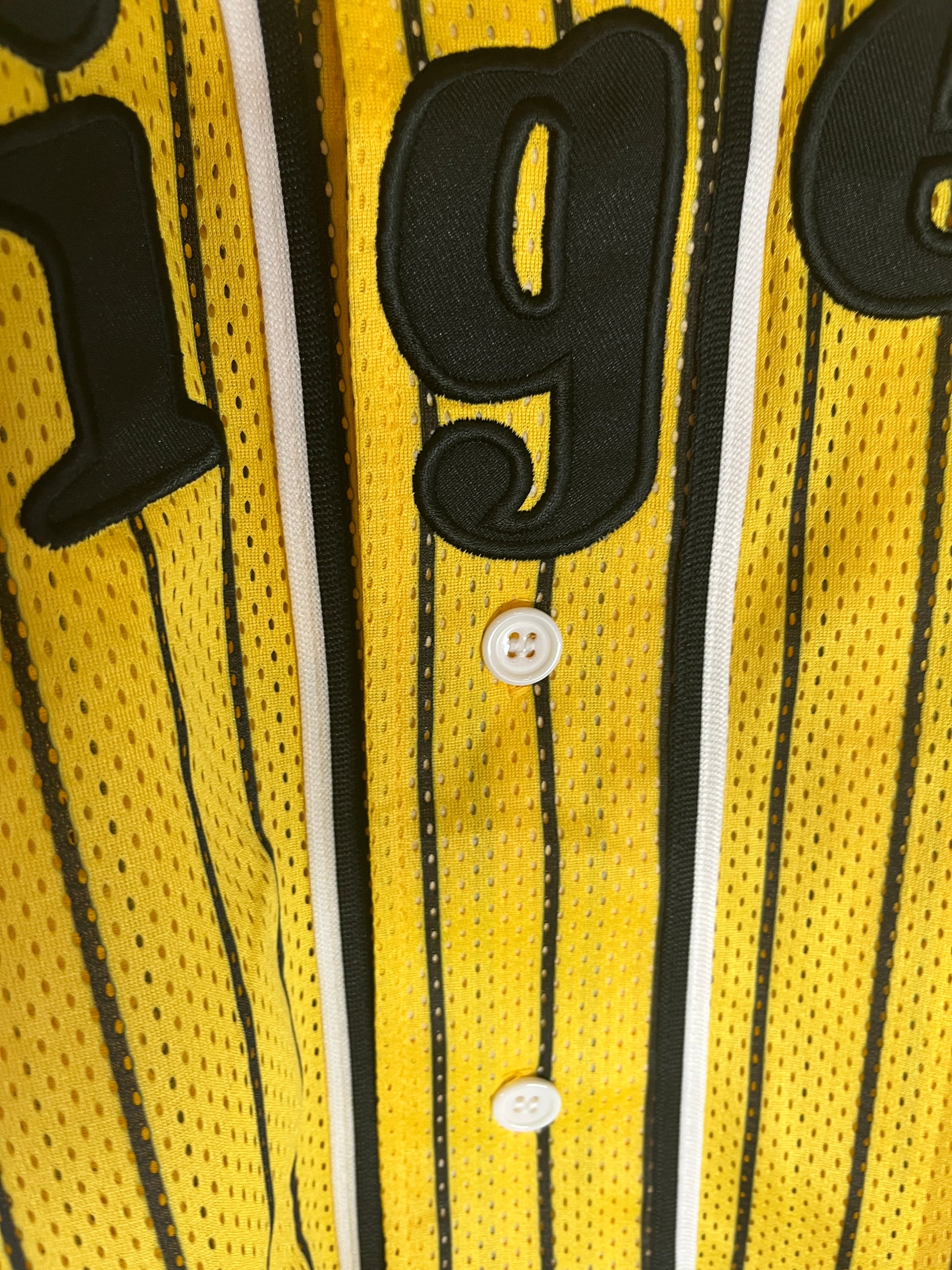Nippon Baseball Hanshin Tigers Yellow/Black Blank Jersey Large