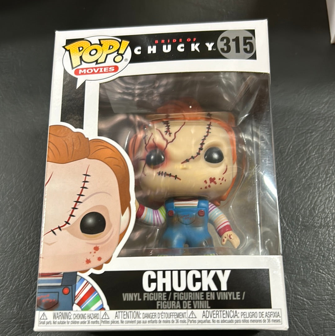 CHUCKY SCARRED #315 Bride of Chucky Funko Pop Vinyl FRENLY BRICKS - Open 7 Days