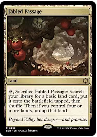 Fabled Passage Bloomburrow (R) Collector #: 0252 FRENLY BRICKS - Open 7 Days