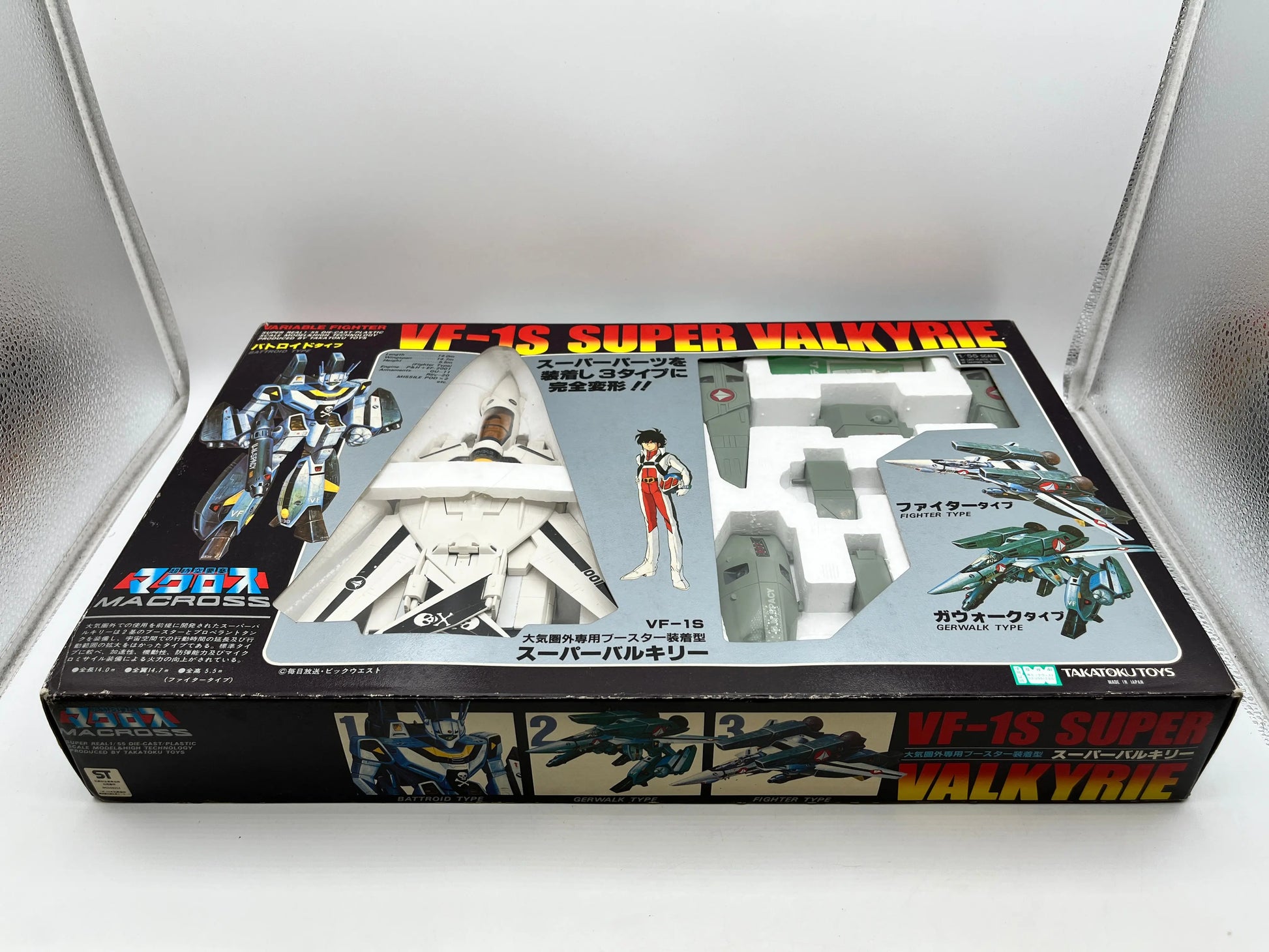 Takatoku Super Dimension Fortress Macross 1/55 VF-1S Super Valkyrie F/S FEDEX FRENLY BRICKS - Open 7 Days