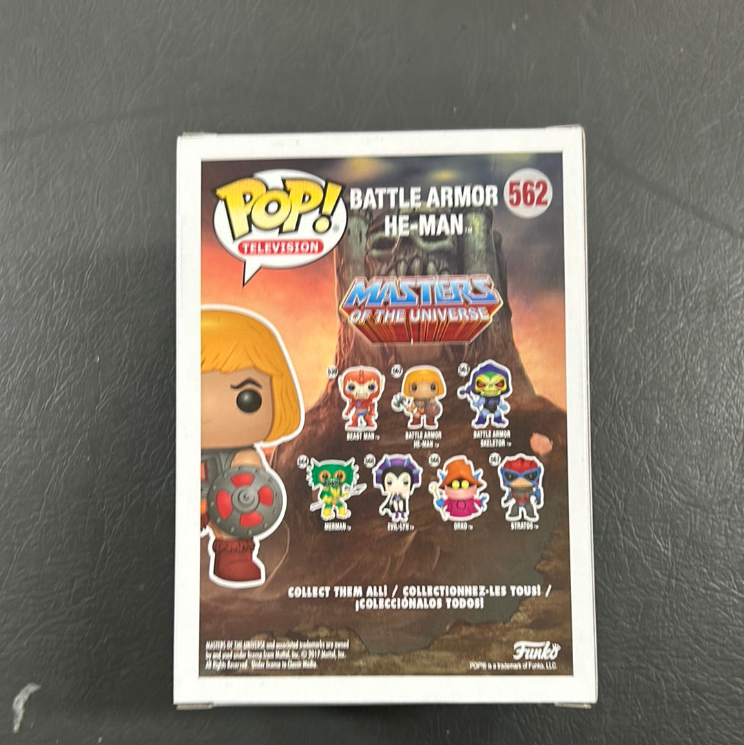 Pop Vinyl 562 Masters of the Universe￼ Battle Armour￼He-Man FRENLY BRICKS - Open 7 Days