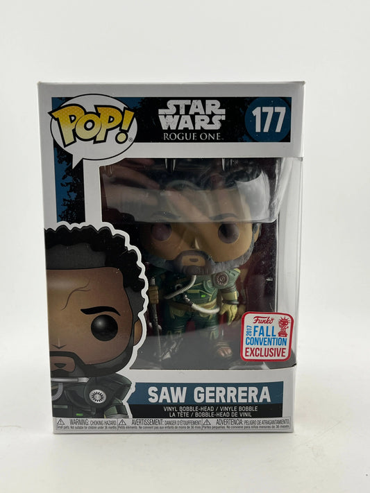 Funko POP! Star Wars - Saw Gerrera #177 - 2017 Fall Exclusive FRENLY BRICKS - Open 7 Days