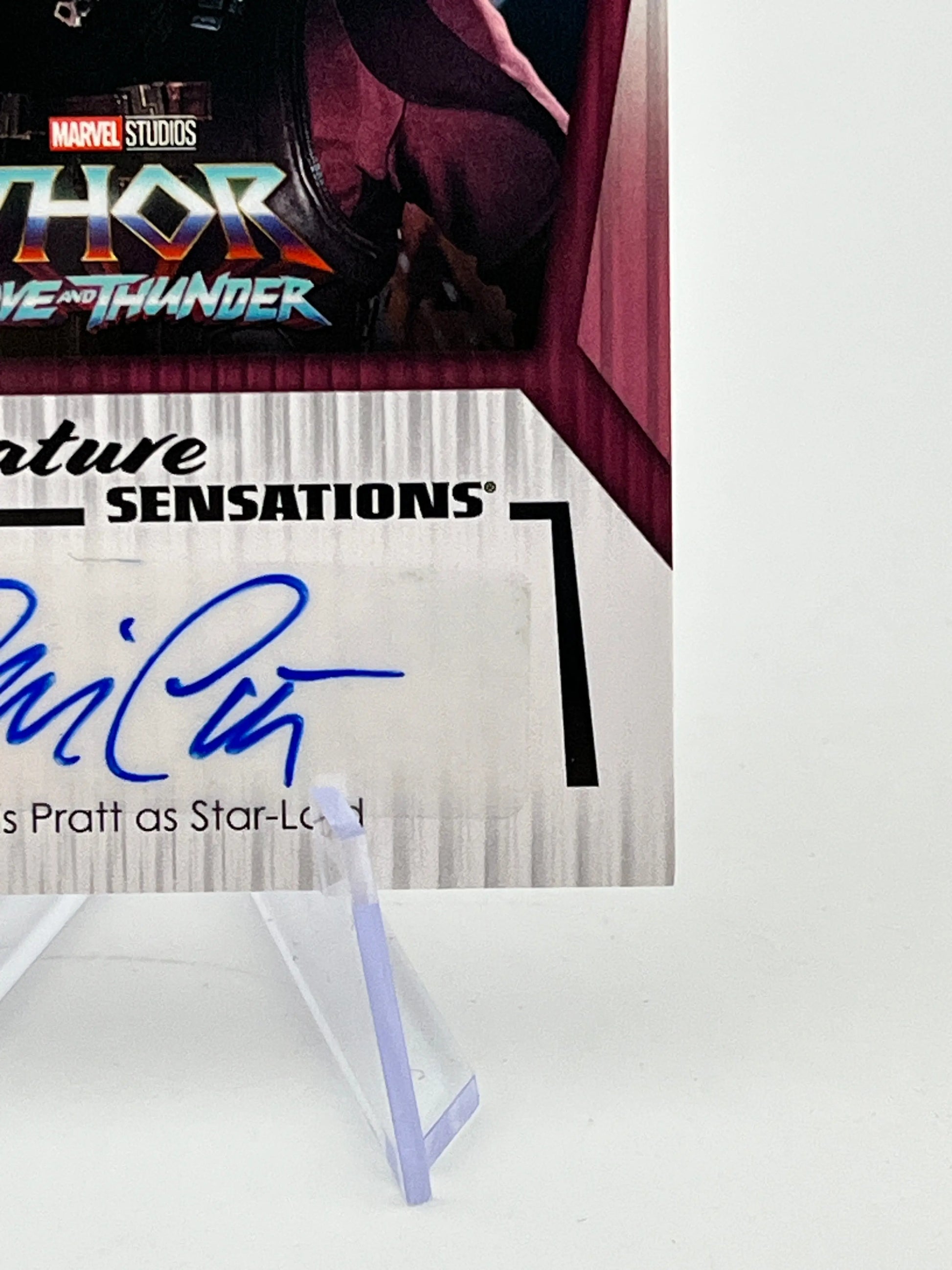 Upper Deck Marvel Studios Thor Love And Thunder - Signature Sensations -  Chris Pratt As Star-Lord Auto FRENLY BRICKS - Open 7 Days