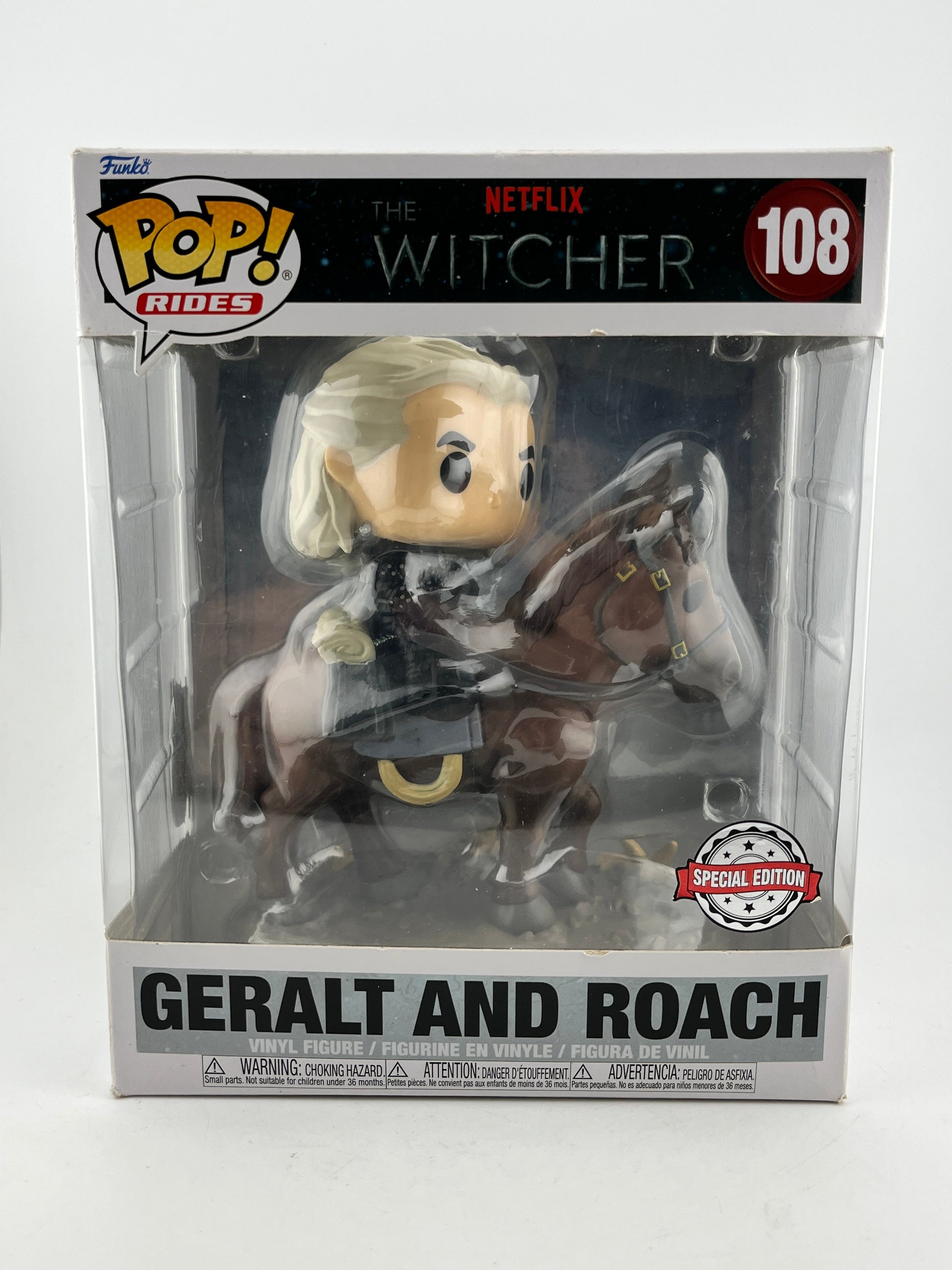 Funko POP! Rides The Witcher - Geralt And Roach #108 - Special Edition FRENLY BRICKS - Open 7 Days