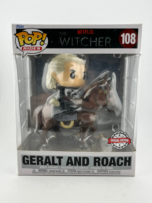 Funko POP! Rides The Witcher - Geralt And Roach #108 - Special Edition FRENLY BRICKS - Open 7 Days