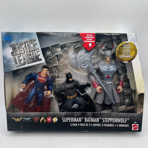 2017 Mattel DC Justice League Batman Steppenwolf Superman New Action Figure Set FRENLY BRICKS - Open 7 Days