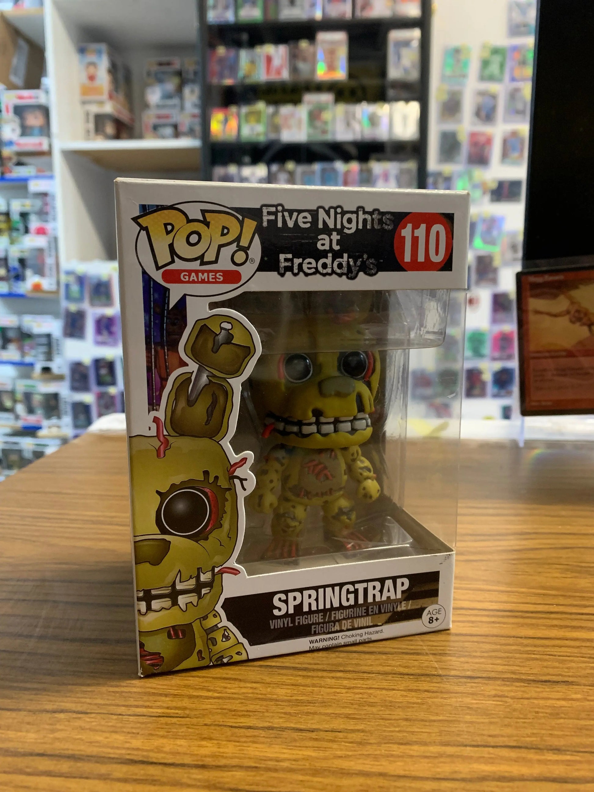 Funko Pop! Games Five Nights at Freddy's: Springtrap Vinyl Figure 110 FRENLY BRICKS - Open 7 Days