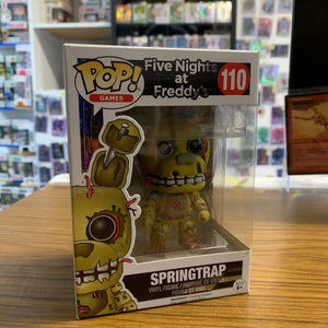 Funko Pop! Games Five Nights at Freddy's: Springtrap Vinyl Figure 110 FRENLY BRICKS - Open 7 Days