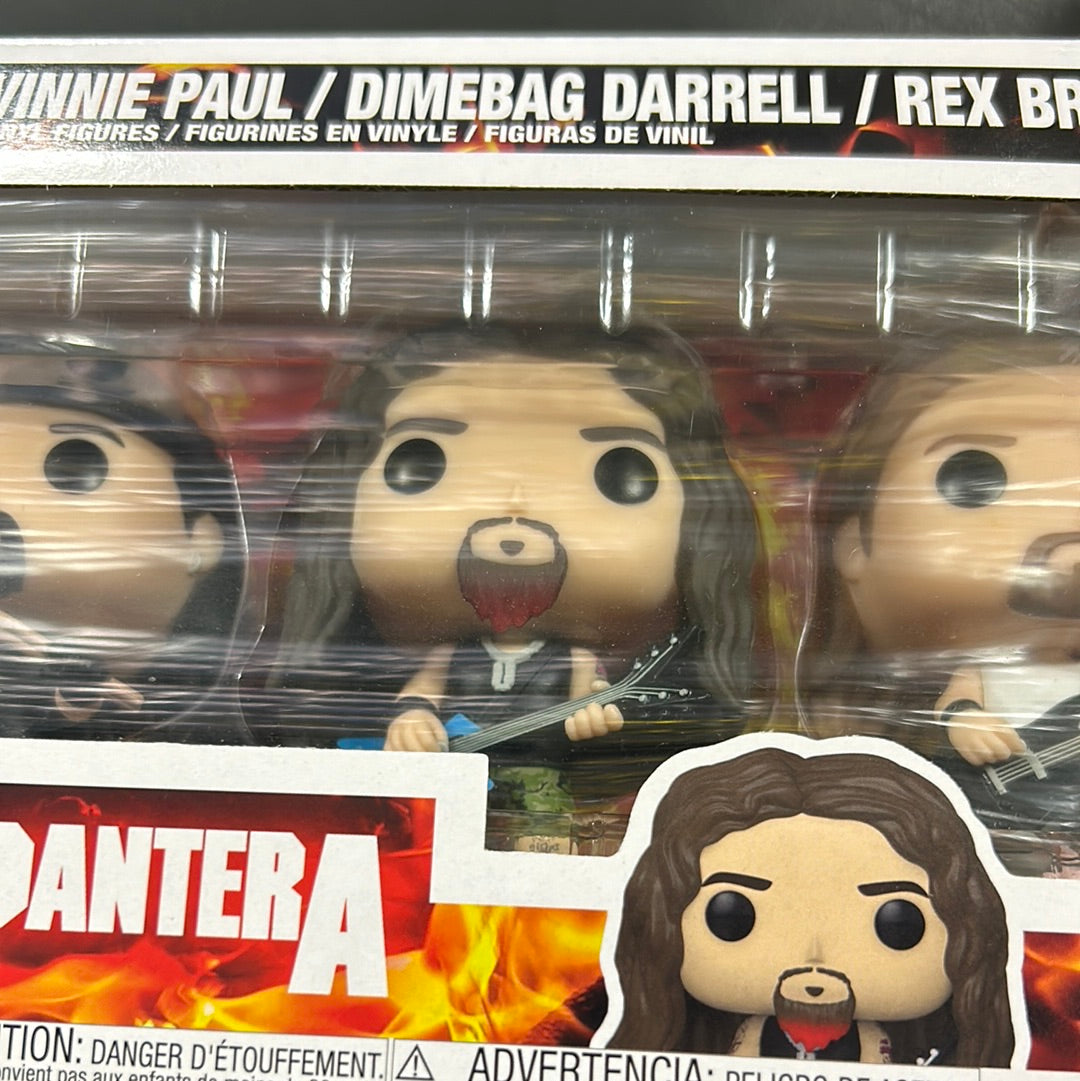 Pop Vinyl 4 Pack Pantera Rocks philip Vinnie Dimebag Rex FRENLY BRICKS - Open 7 Days