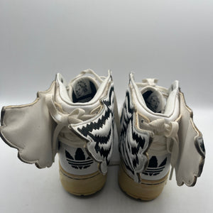 USED Size 11US - adidas Jeremy Scott Wings 2.0 Pixel White FRENLY BRICKS - Open 7 Days