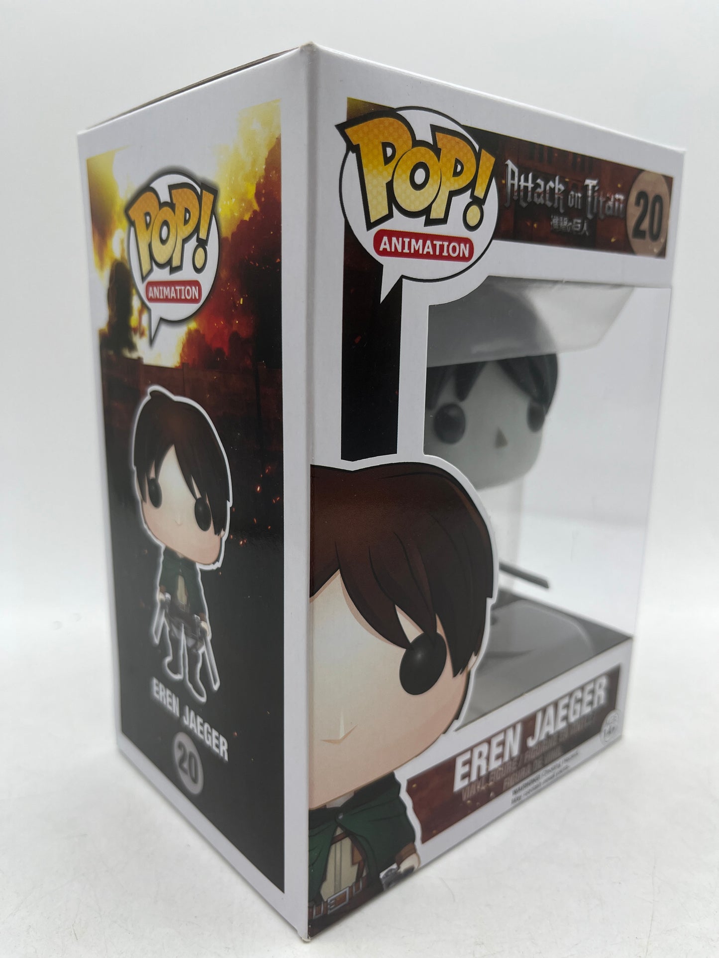 Funko Pop Anime Attack on Titan Eren Jaeger #20 Black & White Vinyl Figure