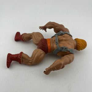 Vintage He-Man - Masters Of The Universe - Soft Head 1981 - Missing Shield FRENLY BRICKS - Open 7 Days
