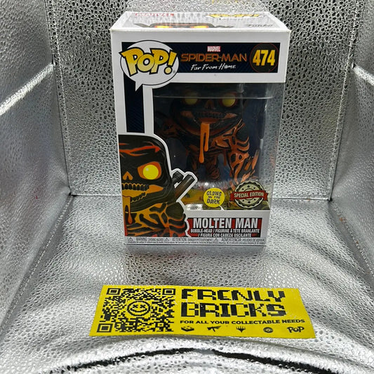 Pop Vinyl Marvel 474 Molten Man FRENLY BRICKS - Open 7 Days