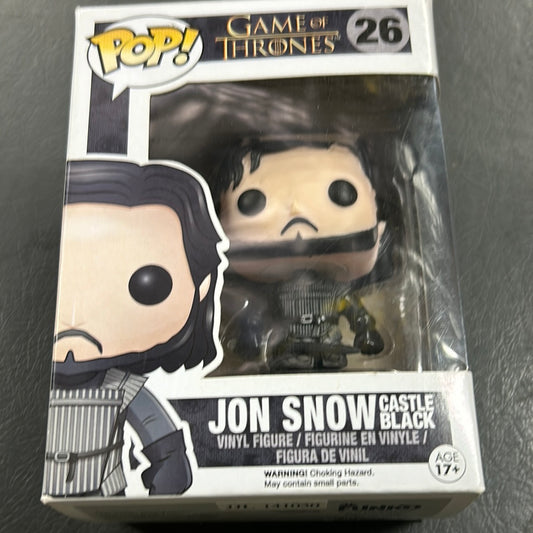 Jon Snow Castle Black #26 Game Of Thrones Funko Pop Vinyl FRENLY BRICKS - Open 7 Days