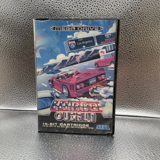 Turbo Outrun Sega Mega Drive Game PAL TESTED & Working No Manual FRENLY BRICKS - Open 7 Days