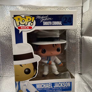 Michael Jackson Smooth Criminal Funko Pop Figure 24 Good Condition + Free Protector FRENLY BRICKS - Open 7 Days