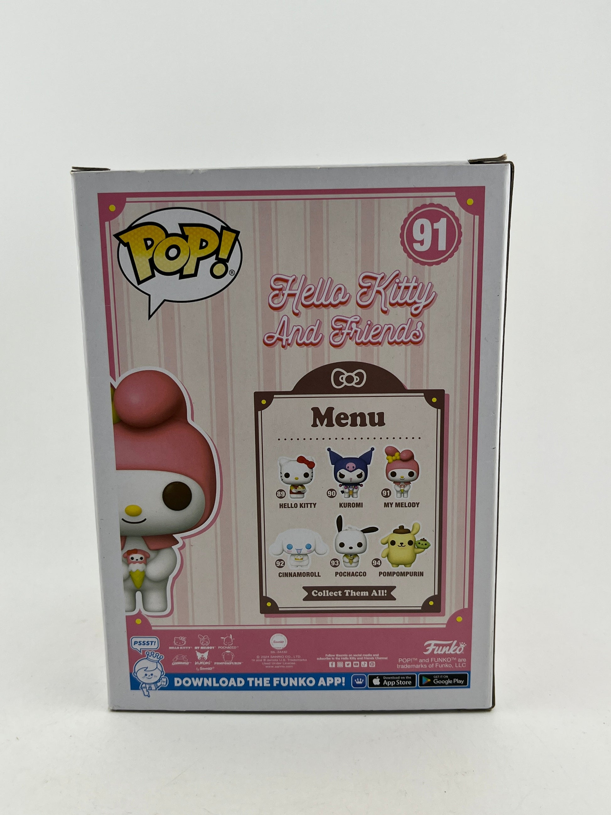 Funko POP! Hello Kitty And Friends - My Melody #91 - Vinyl Collectable FRENLY BRICKS - Open 7 Days