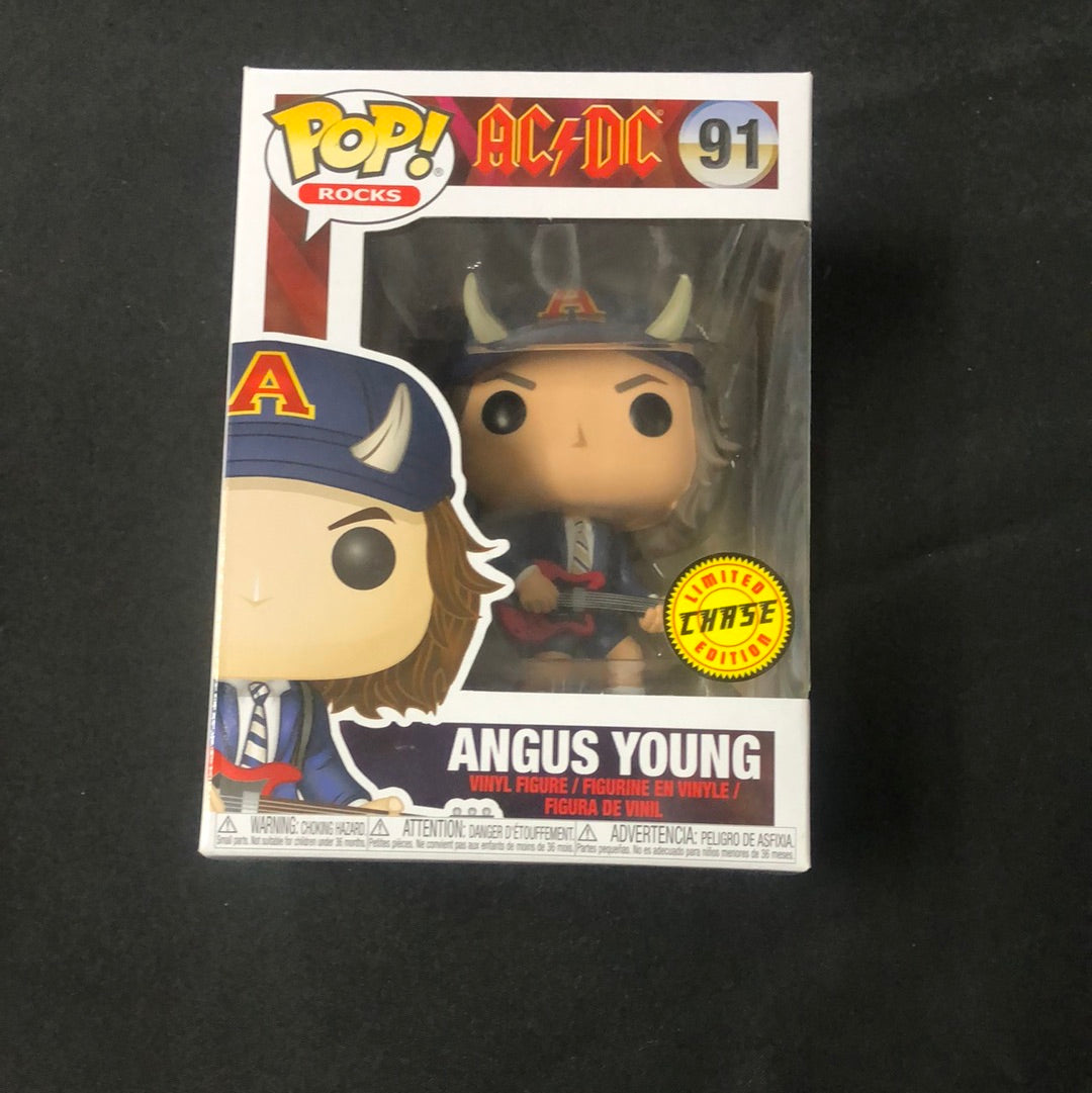 ACDC ANGUS YOUNG CHASE #91 FUNKO POP ROCKS VINYL LIMITED EDITION FRENLY BRICKS - Open 7 Days