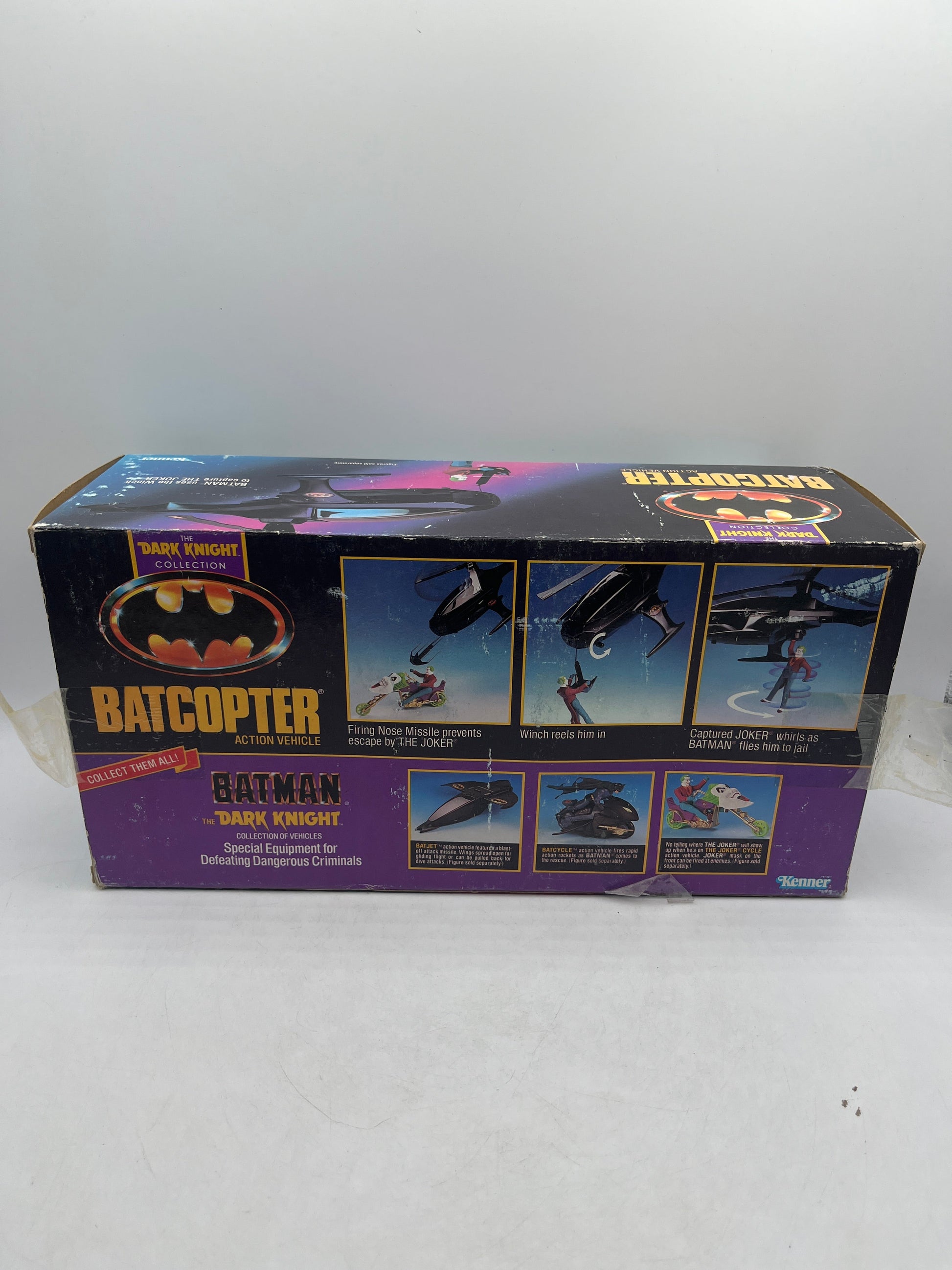 Vintage 1990 Kenner Batman Dark Knight BATCOPTER Helicopter FRENLY BRICKS - Open 7 Days