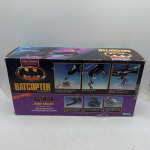 Vintage 1990 Kenner Batman Dark Knight BATCOPTER Helicopter FRENLY BRICKS - Open 7 Days