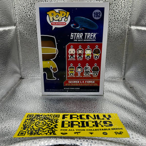 Pop Vinyl 192 Star trek #192 Geordi La Forge FRENLY BRICKS - Open 7 Days