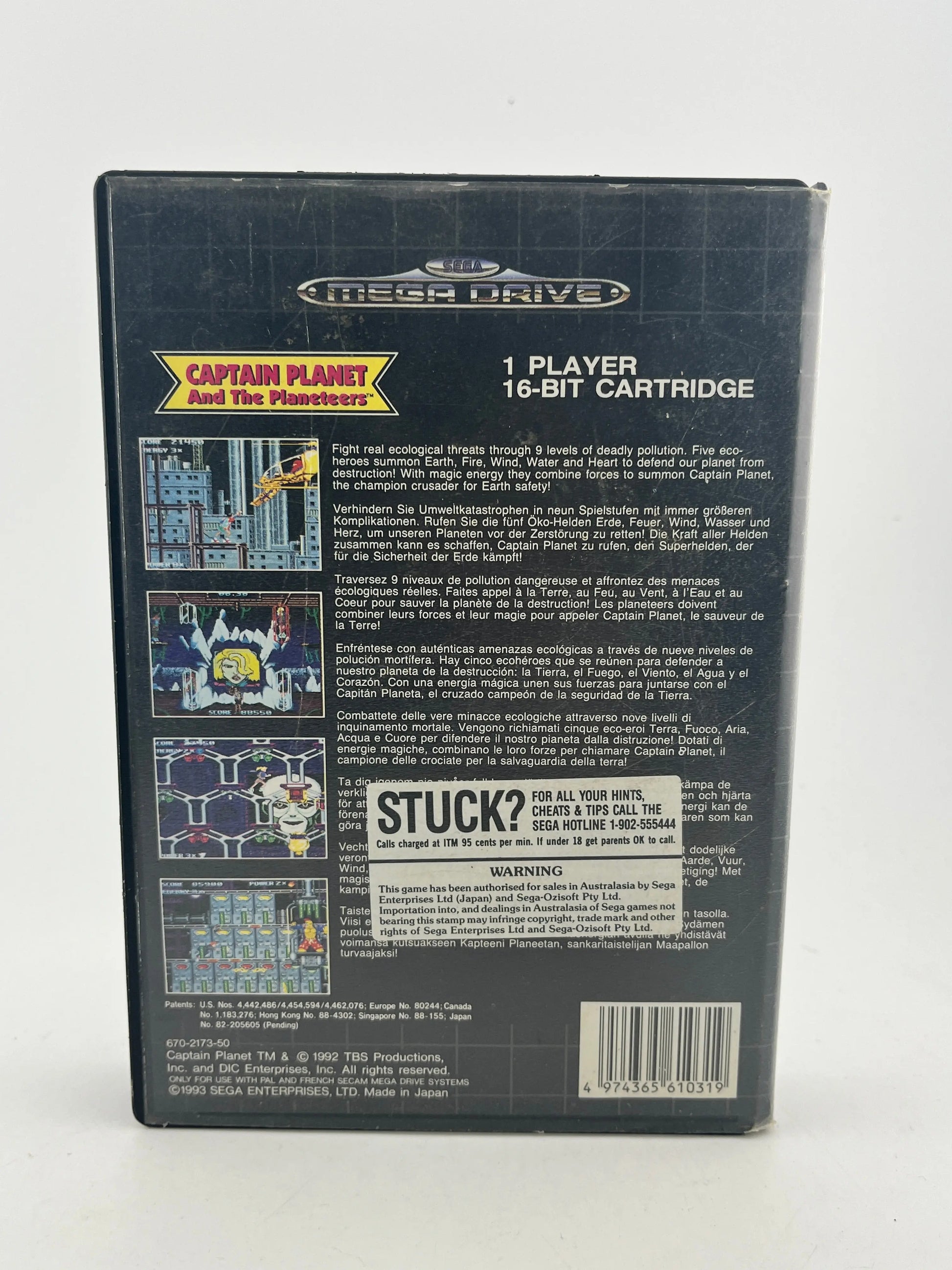 Captain Planet And The Planeteers - Sega Mega Drive Boxed - No Manual PAL FRENLY BRICKS - Open 7 Days