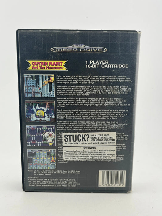 Captain Planet And The Planeteers - Sega Mega Drive Boxed - No Manual PAL FRENLY BRICKS - Open 7 Days