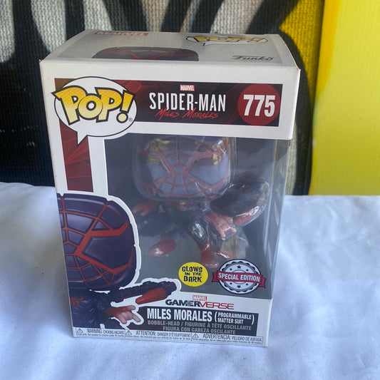 Funko POP! Miles Morales #775 GLOW programmable suit FRENLY BRICKS - Open 7 Days