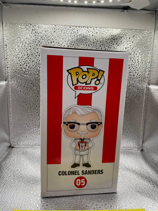 Colonel Sanders #05 Icons KFC Funko Pop Vinyl Holding Chicken Bucket Toy FRENLY BRICKS - Open 7 Days